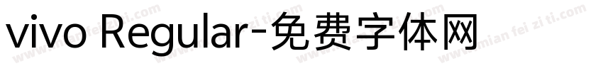 vivo Regular字体转换